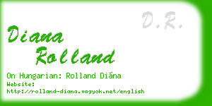 diana rolland business card